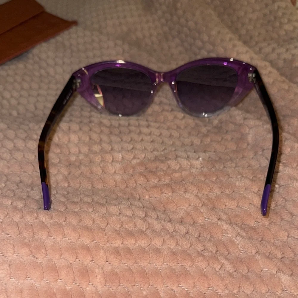 Missoni Violet Ombre Sunglasses with Tangerine Case